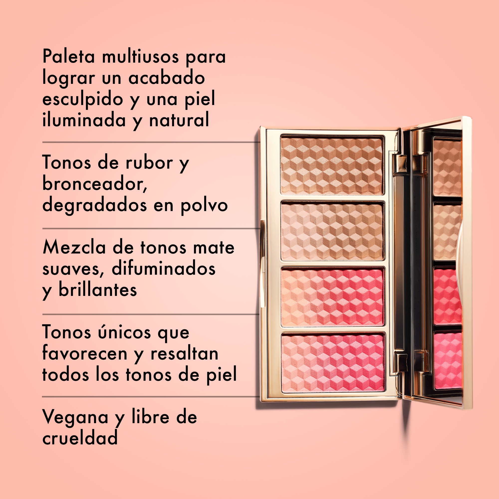 GET CHEEKY FACE POWDER PALETTE BY ICONIC LONDON (PALETA DE RUBORES Y BRONCEADORES PARA MEJILLAS)